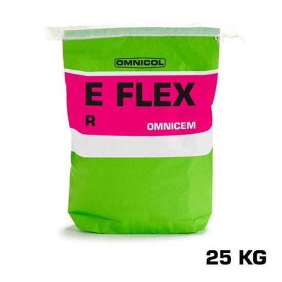 Picture of Omnicol Omnicem E-Flex R Powdered Tile Adhesive Grey 25 kg