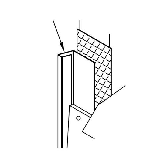 Picture of End profile L=3M Alu C61 Swedish Red