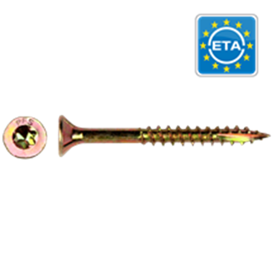 Picture of PFS+ wood screw torx Ø6x260 white Zinc-Plated (100st)