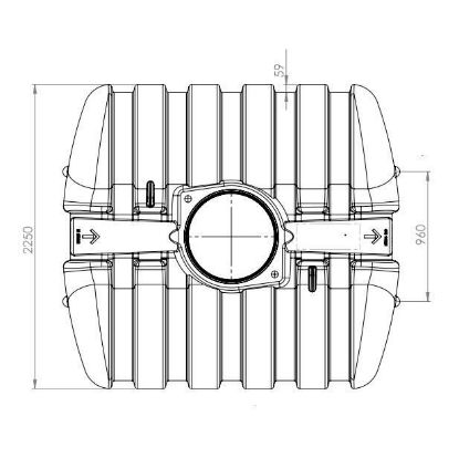 Image de Easy Rain - Platte regenwaterput 5000l