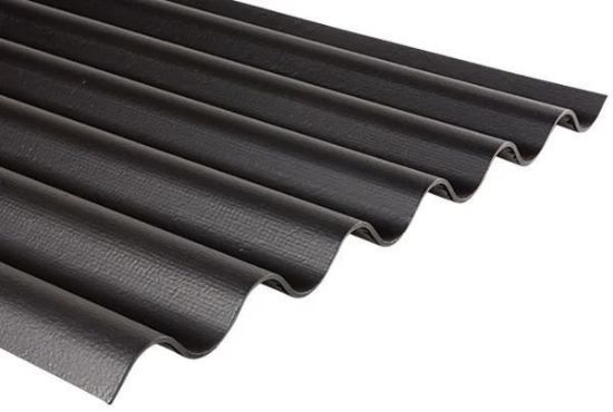 Image de Cemfort B65 golfplaat vezelcement zwart 1220x1093 mm