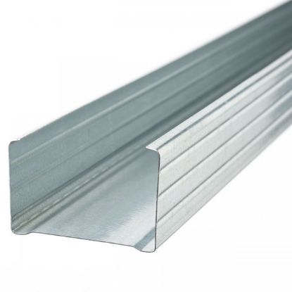 Afbeeldingen van Metal stud verticaal C-profiel 100mm x 3m