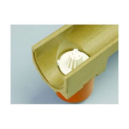 Image de ACO Geurafsluiter + bladvanger voor goot (2-delig)