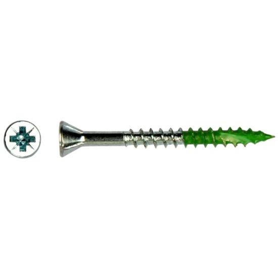Afbeeldingen van MDF Schroef PFS-M VZK Kruis 4 x 45 Groen 500st/doos