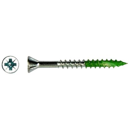 Picture of MDF Screw PFS-M VZK Cross 4.5 x 45 Green 200pcs/box