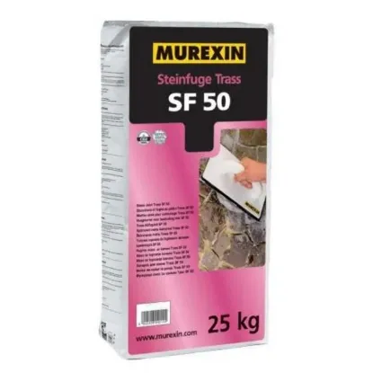 Afbeeldingen van Murexin steinfuge trass SF50 - 147 Antraciet 25kg