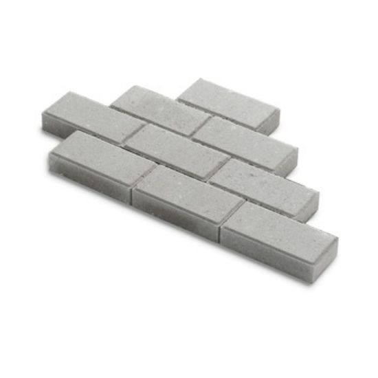 Afbeeldingen van Betonklinker grijs ongetrommeld 22x11x5 cm