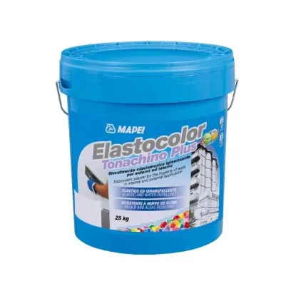 Afbeeldingen van Mapei elastocolor tonachino plus 1.2 wit 25kg