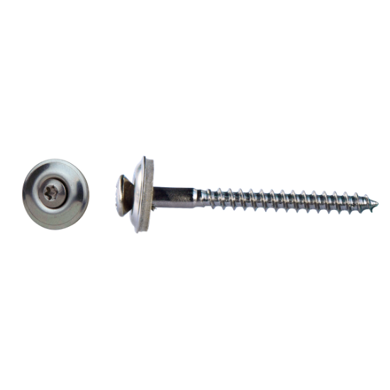 Picture of Houtschroef Inox A2 + EPDM ring 4.50x80 Torx 50st