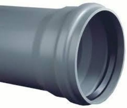 Afbeeldingen van PVC Buis grijs 7.9 + rubber MOF SN2 3m Ø400