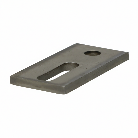 Afbeeldingen van Zonnepaneel Adaptorplaat Voor Stokeind M10 82x40x5 A2 Inox